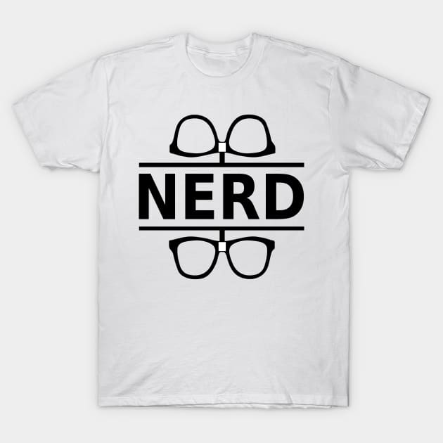 Nerd (black) T-Shirt by Vitalitee